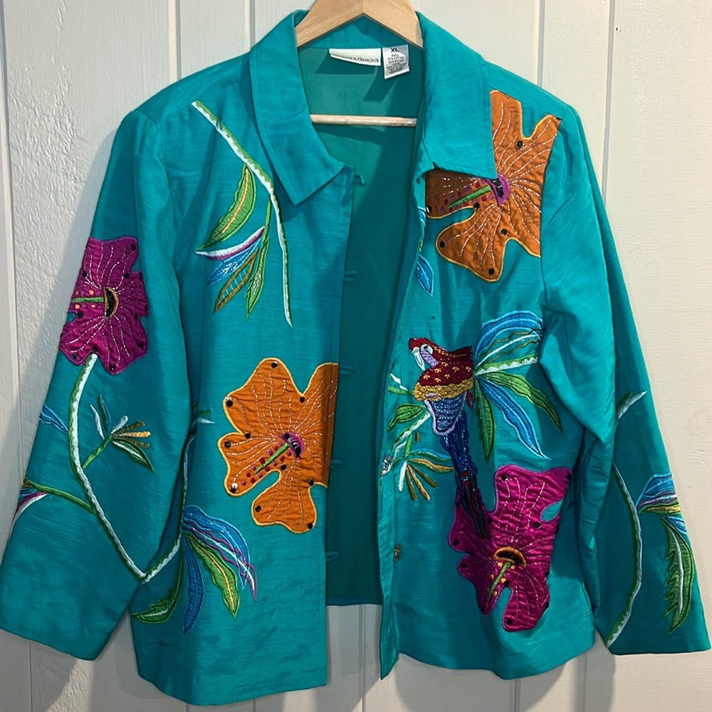 Draper’s & Damon’s Escada Isaac Mizrahi Kate Spade Chloé Floral.  Jacket